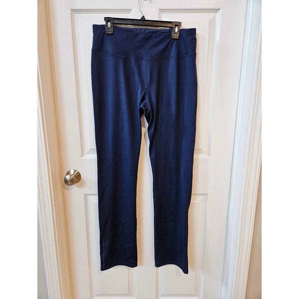 Yogipace Fleece Lined Leggings XL Navy Blue High Rise Yoga Athletic Pants